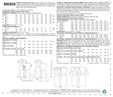 M6959 Misses' Dresses and Belt (size: 6-8-10-12-14)
