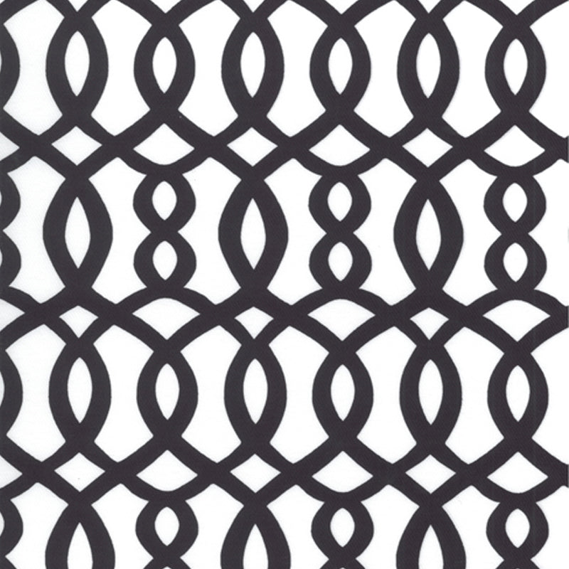 Tissu décor maison - Signature Maddy 1023 - noir, blanc