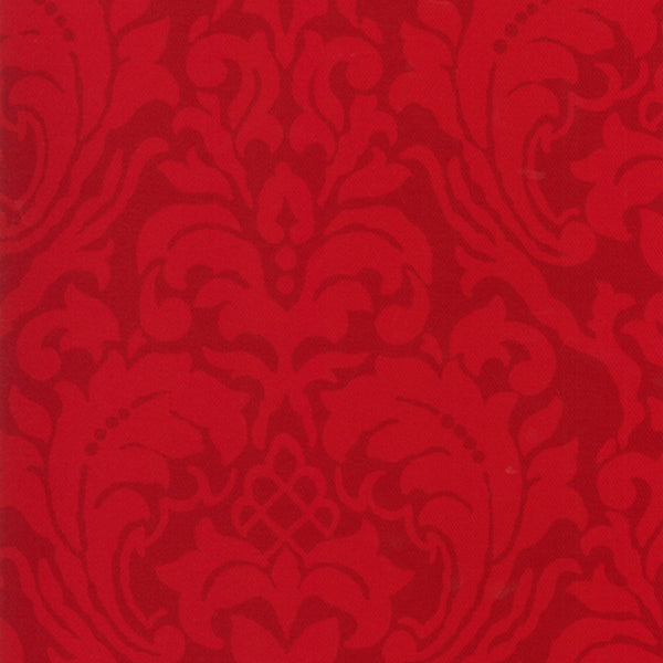 12 x 12 po Échantillon - Tissu décor maison - Signature Matheo 1033 - rouge