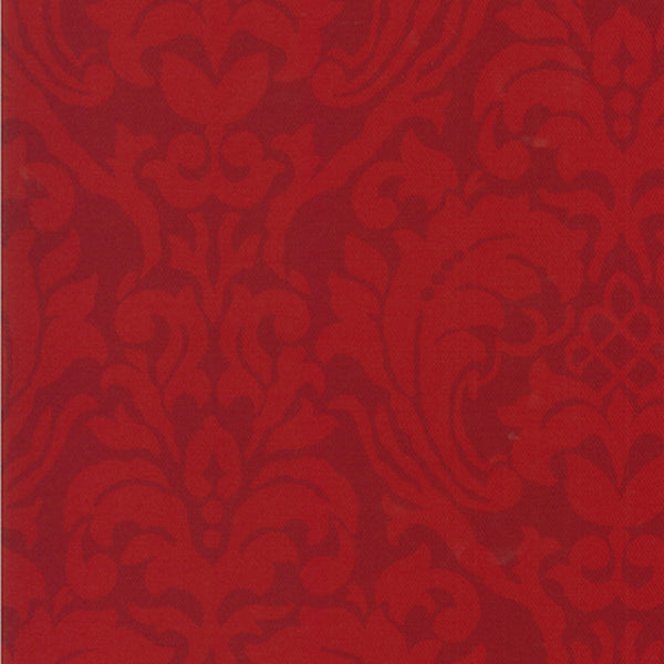 12 x 12 po Échantillon - Tissu décor maison - Signature Matheo 1046 - rouge