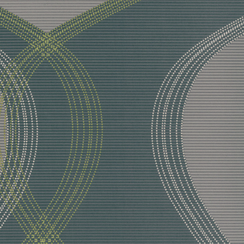 12 x 12 po Échantillon - Tissu décor maison - Signature Memory 1031 - turquoise,green, grey