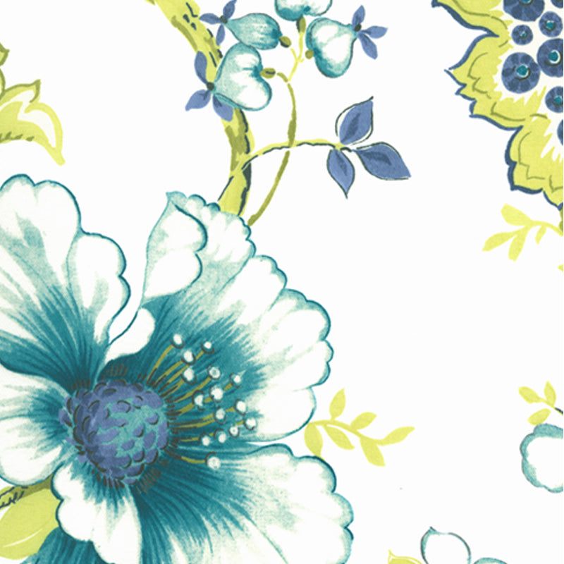 Tissu décor maison - Signature Monalisa 6 - bleu, vert