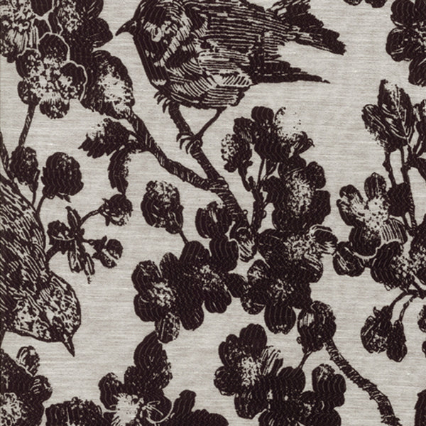 12 x 12 po Échantillon - Tissu décor maison - Signature Seduction C39 - noir