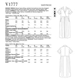 V1777 Misses' Dress