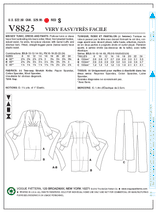 V8825 Misses' Tunic, Dress And Pants - Misses