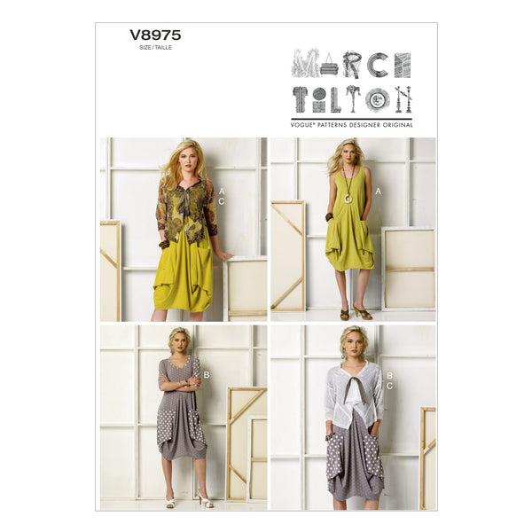V8975 Veston et robe - Jeunes femmes (Grandeur : XSM-SML-MED)