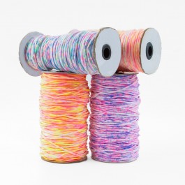 3mm Knitted Tie Dye Elastic - Roll