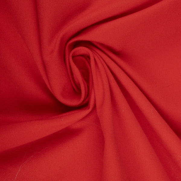 IMA-GINE - Tricot uni coton spandex - Rouge foncé