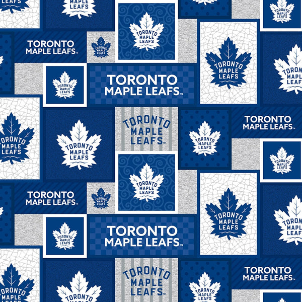 Maple leafs de Toronto - Molleton imprimé LNH - Rectangle - Bleu