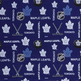 Maple Leafs de Toronto - Flanellette imprimée LNH - Logo