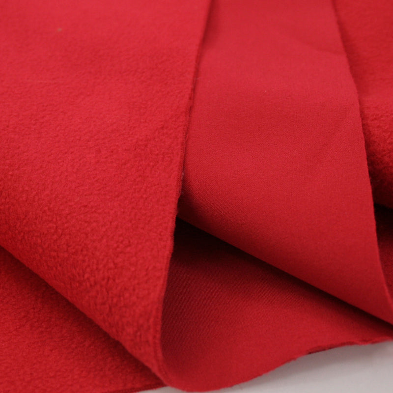 Soft Shell with Fleece backing - Red