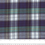 LONDON brushed plaid - Dress Campbell - Navy / White / Green