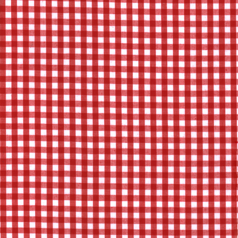 Gingham Check - Red 1/4"