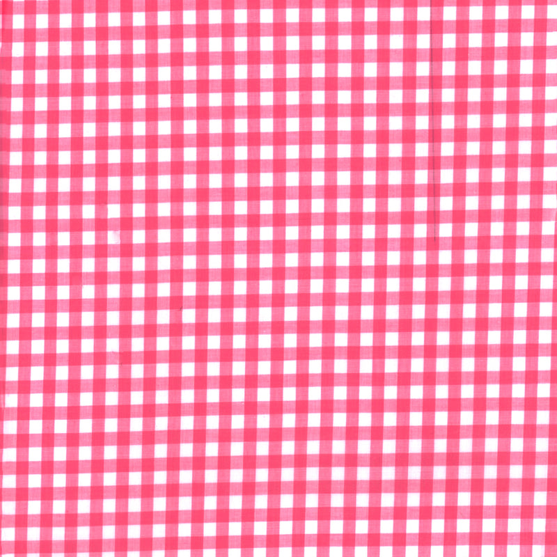 Gingham 1/4 Inch - Bright Pink
